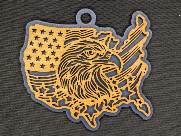 FramePop Eagle Map Ornament - Image 2