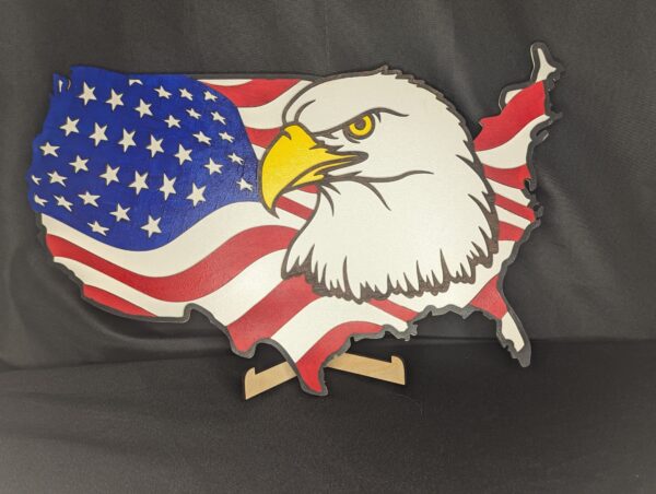 American Flag - Map Version - Image 2