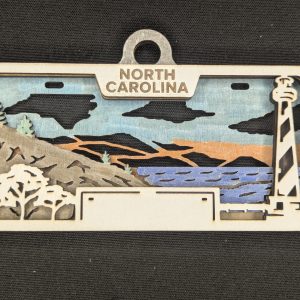 NC License Plate Ornament