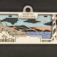 NC License Plate Ornament