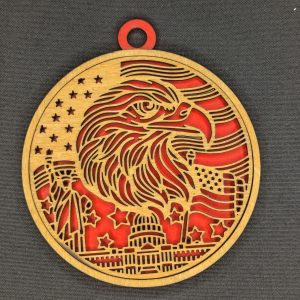 FramePop Eagle Circle Ornament