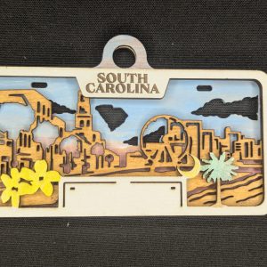 SC License Plate Ornament