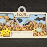 SC License Plate Ornament