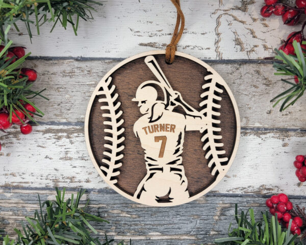 Stadium Series Spotlight Ornament - Baseball - Image 2