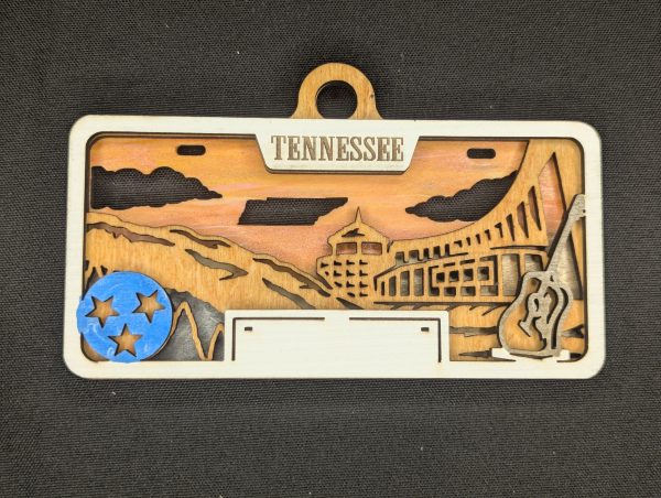 TN License Plate Ornament