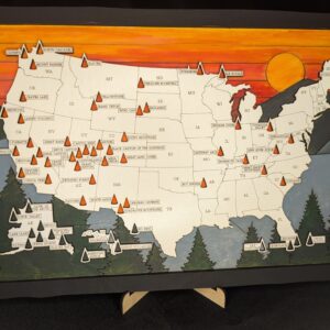 National Park Tracker Map