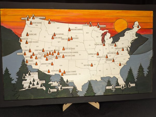National Park Tracker Map