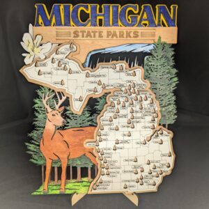 Michigan State Parks Map Tracker