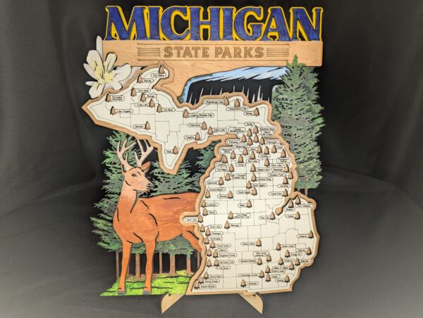 Michigan State Parks Map Tracker