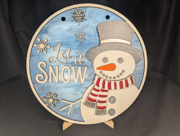 Snowman Let It Snow