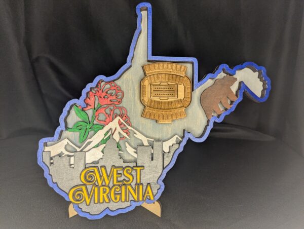 West Virginia Layered Wall Hanger