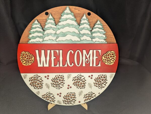 Welcome Winter Pine Cones