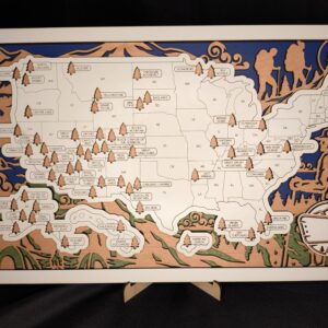 Hiking Themed National Parks Tracker