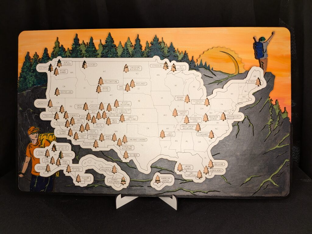Hiking Sunset National Parks Tracker