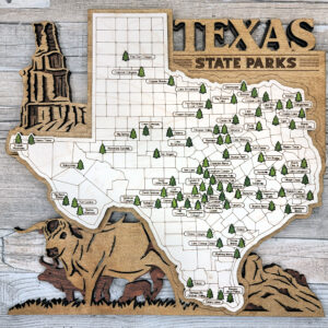 TX State Parks Tracker Map