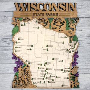 WI State Parks Tracker Map