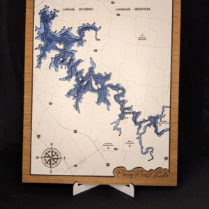 Percy Priest Lake Topographical Map