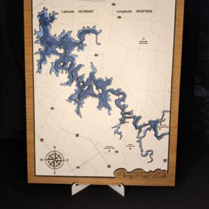 Percy Priest Lake Topographical Map