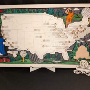 Golf Course Tracker - Private Courses - Painted