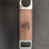 Leather and Stainless Steel Bottle Opener