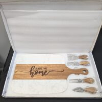 Marble and Wood Cutting Board Set